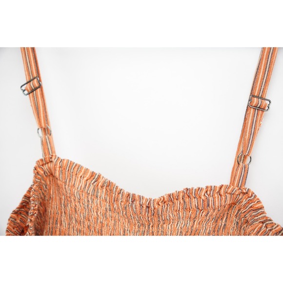 VGC Aeropostale Jumper Womens M Medium Orange Wide Leg Shirred Adjustable Straps - Picture 5 of 6